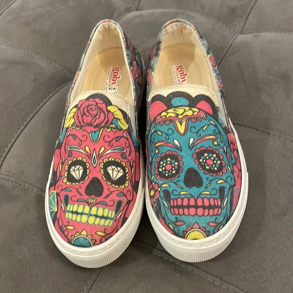 Goby Sugar Skull Slides Size 37 - Picture 3 of 6